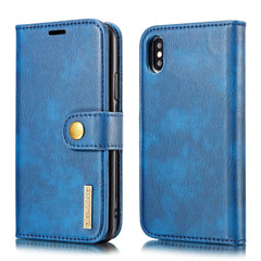 For iPhone XS Max DG.MING Crazy Horse Texture Flip Detachable Magnetic Leather Case with Holder & Card Slots & Wallet, iPhone XS Max, For iPhone XS Max