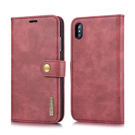For iPhone XS Max DG.MING Crazy Horse Texture Flip Detachable Magnetic Leather Case with Holder & Card Slots & Wallet, iPhone XS Max, For iPhone XS Max