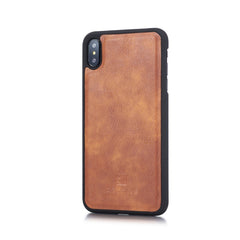 For iPhone XS Max DG.MING Crazy Horse Texture Flip Detachable Magnetic Leather Case with Holder & Card Slots & Wallet, iPhone XS Max, For iPhone XS Max