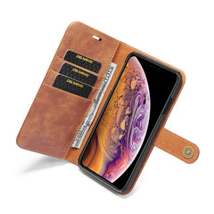 For iPhone XS Max DG.MING Crazy Horse Texture Flip Detachable Magnetic Leather Case with Holder & Card Slots & Wallet, iPhone XS Max, For iPhone XS Max