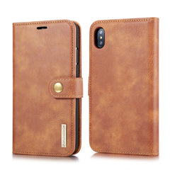 For iPhone XS Max DG.MING Crazy Horse Texture Flip Detachable Magnetic Leather Case with Holder & Card Slots & Wallet, iPhone XS Max, For iPhone XS Max