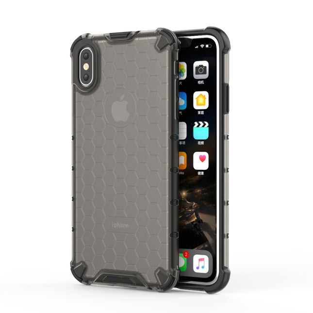 Funda protectora de PC + TPU a prueba de golpes con diseño de panal para iPhone XS Max, para iPhone XS Max