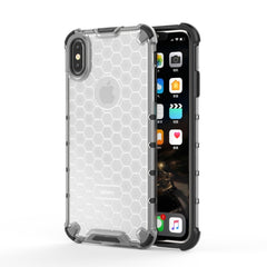 Für iPhone XS Max Stoßfeste Honeycomb PC + TPU-Schutzhülle, für iPhone XS Max