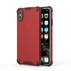 Für iPhone XS Max Stoßfeste Honeycomb PC + TPU-Schutzhülle, für iPhone XS Max