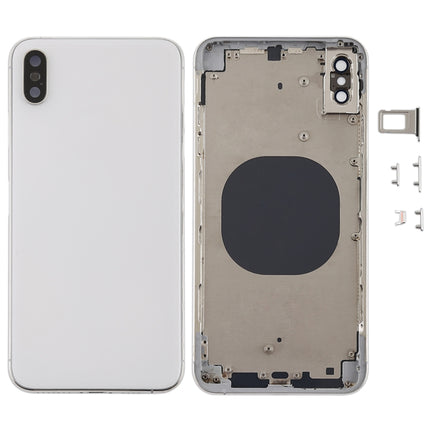 Battery Back Cover with Camera Lens Frame & SIM Card Tray & Side Keys for iPhone XS Max, For iPhone XS Max, For iPhone XS Max with Side keys, For iPhone XS Max with Camera Lens Frame