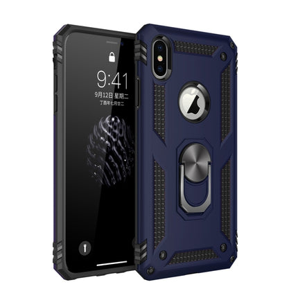 For iPhone XS Max Armor Shockproof TPU + PC Protective Case with 360 Degree Rotation Holder, For iPhone XS Max
