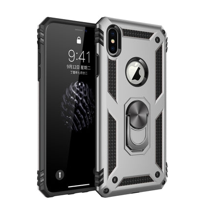 For iPhone XS Max Armor Shockproof TPU + PC Protective Case with 360 Degree Rotation Holder, For iPhone XS Max