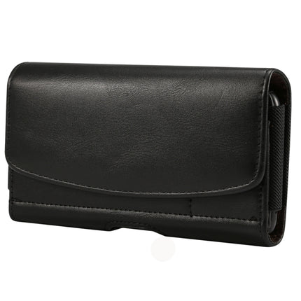 Lammleder Gummiband Herren 5,7-6,0 Zoll Handy Universal Hängende Taille Ledertasche mit Kartensteckplatz, für iPhone XS Max / 8 Plus / 7 Plus / Honor 8X und andere 5,7-6,0 Zoll Handys