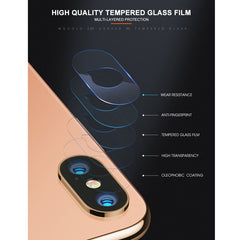 For iPhone XS Max mocolo 0.15mm 9H 2.5D Round Edge Rear Camera Lens Tempered Glass Film, iPhone XS Max