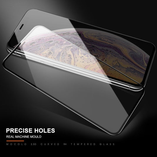 For iPhone 11 Pro Max / XS Max mocolo 0.33mm 9H 2.5D Silk Print Tempered Glass Film, iPhone XS Max