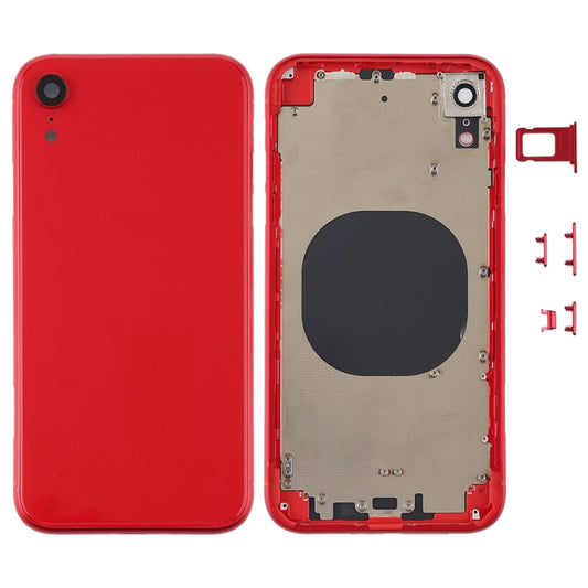 Back Housing Cover with Camera Lens & SIM Card Tray & Side Keys for iPhone XR, For iPhone XR (with Side Keys)