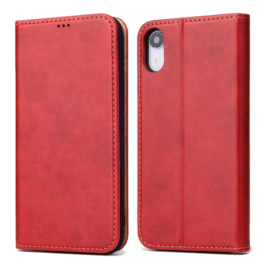 For iPhone XR Horizontal Flip PU Leather Case with Holder & Card Slots & Wallet