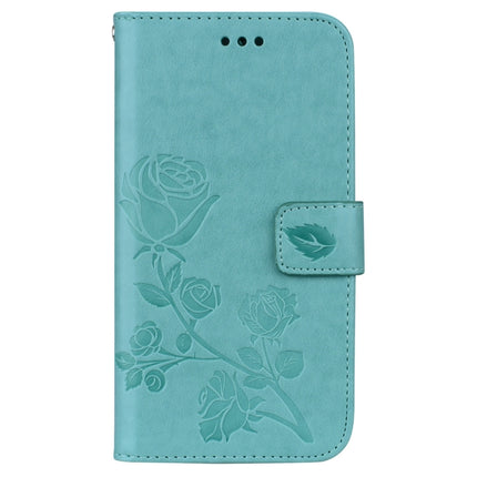 Funda de piel sintética con tapa horizontal con relieve en rosa para iPhone XR, con soporte, ranuras para tarjetas y billetera, para XR