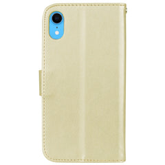 For iPhone XR Rose Embossed Horizontal Flip PU Leather Case,  with Holder & Card Slots & Wallet, For XR