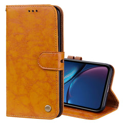 For iPhone XR Business Style Oil Wax Texture Horizontal Flip Leather Case with Holder & Card Slots & Wallet, For iPhone XR