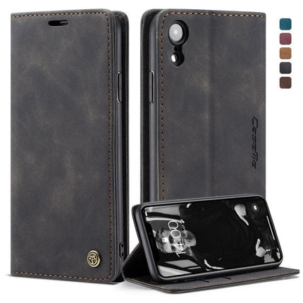 Für iPhone XR CaseMe-013 Multifunktionale Retro Frosted Horizontal Flip Ledertasche mit Kartensteckplatz &amp; Halter &amp; Geldbörse, Für iPhone XR