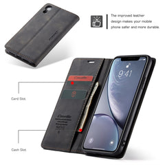 Für iPhone XR CaseMe-013 Multifunktionale Retro Frosted Horizontal Flip Ledertasche mit Kartensteckplatz &amp; Halter &amp; Geldbörse, Für iPhone XR