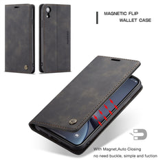 Für iPhone XR CaseMe-013 Multifunktionale Retro Frosted Horizontal Flip Ledertasche mit Kartensteckplatz &amp; Halter &amp; Geldbörse, Für iPhone XR