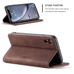 For iPhone XR CaseMe-013 Multifunctional Retro Frosted Horizontal Flip Leather Case with Card Slot & Holder & Wallet, For iPhone XR