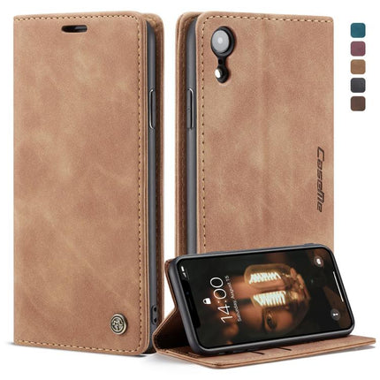 Für iPhone XR CaseMe-013 Multifunktionale Retro Frosted Horizontal Flip Ledertasche mit Kartensteckplatz &amp; Halter &amp; Geldbörse, Für iPhone XR