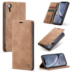 Für iPhone XR CaseMe-013 Multifunktionale Retro Frosted Horizontal Flip Ledertasche mit Kartensteckplatz &amp; Halter &amp; Geldbörse, Für iPhone XR