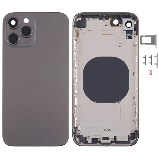 Stainless Steel Material Back Housing Cover with Appearance Imitation of iP13 Pro for iPhone XR, for iPhone XR(Black), for iPhone XR(Gold), for iPhone XR(Blue), for iPhone XR(White)