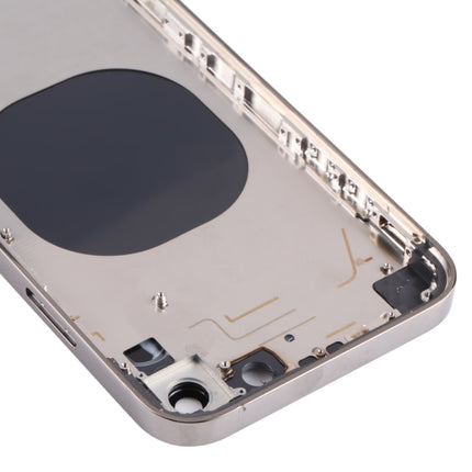 Stainless Steel Material Back Housing Cover with Appearance Imitation of iP13 Pro for iPhone XR, for iPhone XR(Black), for iPhone XR(Gold), for iPhone XR(Blue), for iPhone XR(White)