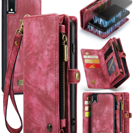 Für iPhone XR CaseMe Abnehmbare multifunktionale horizontale Flip-Ledertasche mit Kartensteckplatz &amp; Halter &amp; Reißverschluss-Geldbörse &amp; Bilderrahmen, Für iPhone XR, Für iPhone XR