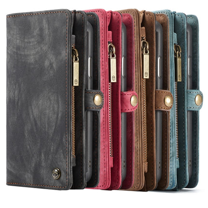 Für iPhone XR CaseMe Abnehmbare multifunktionale horizontale Flip-Ledertasche mit Kartensteckplatz &amp; Halter &amp; Reißverschluss-Geldbörse &amp; Bilderrahmen, Für iPhone XR, Für iPhone XR