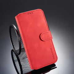 For iPhone XR DG.MING Retro Oil Side Horizontal Flip Case with Holder & Card Slots & Wallet, iPhone XR