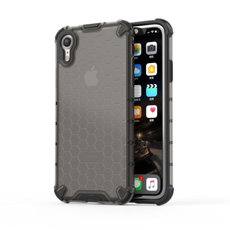 Für iPhone XR Stoßfeste Honeycomb PC + TPU-Schutzhülle, für iPhone XR