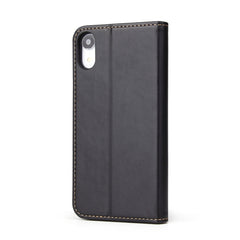 For iPhone XR Dermis Texture PU Horizontal Flip Leather Case with Holder & Card Slots & Wallet, For iPhone XR