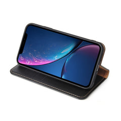 For iPhone XR Dermis Texture PU Horizontal Flip Leather Case with Holder & Card Slots & Wallet, For iPhone XR