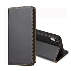For iPhone XR Dermis Texture PU Horizontal Flip Leather Case with Holder & Card Slots & Wallet