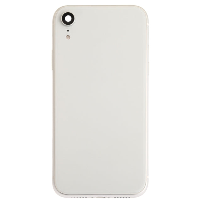 Battery Back Cover Assembly (with Side Keys & Speaker Ringer Buzzer & Motor & Camera Lens & Card Tray & Power Button + Volume Button + Charging Port + Signal Flex Cable & Wireless Charging Module) for iPhone XR, For iPhone XR (Full Assembly)           ...