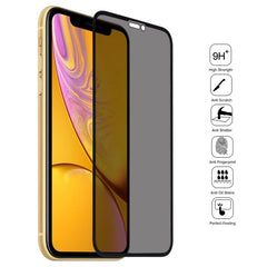 For iPhone XR 9H 6D Anti-peep Tempered Glass Film, For iPhone XR