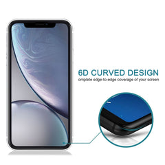 For iPhone XR 9H 6D Anti-peep Tempered Glass Film, For iPhone XR