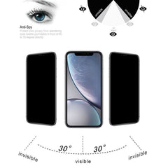 For iPhone XR 9H 6D Anti-peep Tempered Glass Film, For iPhone XR