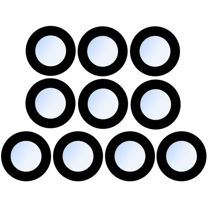 10 PCS Rückkameraobjektiv für iPhone XR, Für iPhone XR