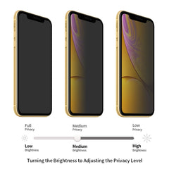 For iPhone 11 / XR ENKAY Hat-Prince 0.26mm 9H 6D Privacy Anti-glare Full Screen Tempered Glass Film, iPhone XR