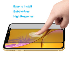 For iPhone 11 / XR ENKAY Hat-Prince 0.26mm 9H 6D Privacy Anti-glare Full Screen Tempered Glass Film, iPhone XR