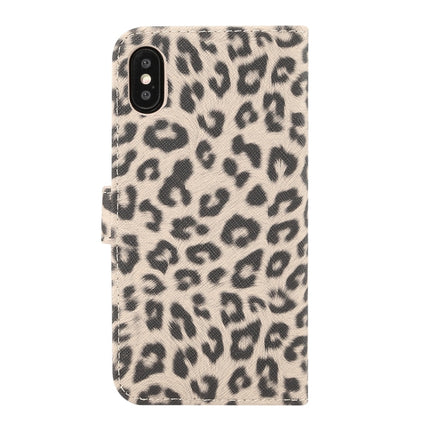 Für iPhone XS Leopardenmuster Horizontal Flip Ledertasche mit Halter &amp; Kartenfächern, Für XS