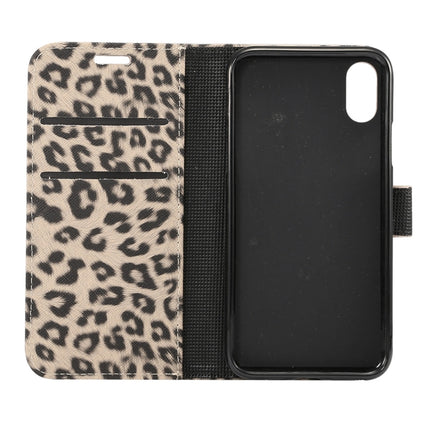 Für iPhone XS Leopardenmuster Horizontal Flip Ledertasche mit Halter &amp; Kartenfächern, Für XS