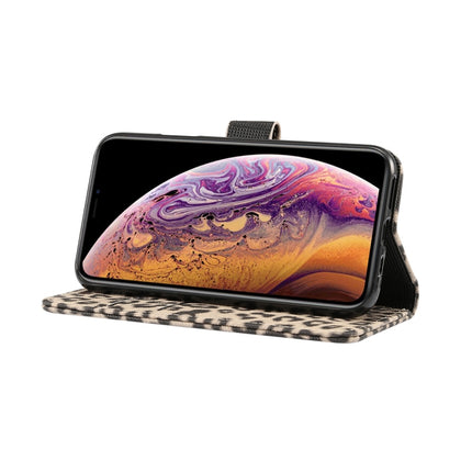 Für iPhone XS Leopardenmuster Horizontal Flip Ledertasche mit Halter &amp; Kartenfächern, Für XS