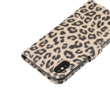 Für iPhone XS Leopardenmuster Horizontal Flip Ledertasche mit Halter &amp; Kartenfächern, Für XS
