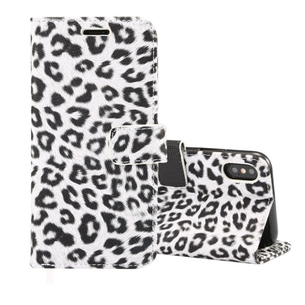 Für iPhone XS Leopardenmuster Horizontal Flip Ledertasche mit Halter &amp; Kartenfächern, Für XS