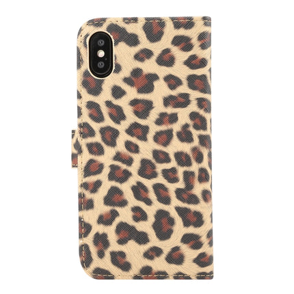 For iPhone XS Leopard Pattern Horizontal Flip Leather Case with Holder & Card Slots, For XS