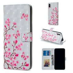 For iPhone X Half Flower Pattern Horizontal Flip Leather Case with Holder & Card Slots & Photo Frame & Wallet, iPhone X