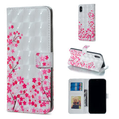 For iPhone X Half Flower Pattern Horizontal Flip Leather Case with Holder & Card Slots & Photo Frame & Wallet, iPhone X