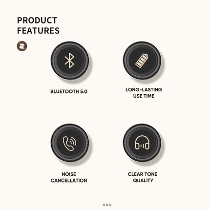 ROCK Space O2 HiFi Bluetooth 5.0 Wireless Headset with Mic, Support TF Card